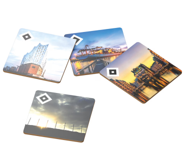 Hamburger SV - HSV Untersetzer 4er-Set Kork "Hamburg"